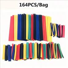 164-Piece Heat Shrink Tubing Kit | 2:1 Shrink Ratio Multi-Size Assortment | Insulated & Heat-Resistant Sleeves For DIY Cable/Wire Repair | No Tools Needed, Phone/Headphone Fix - Multicolor - View 8