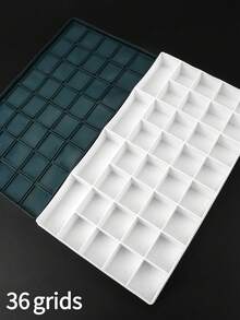 opeth 24/36色水彩/丙烯颜料调色盒，软盖保湿颜料混合托盘，1个 - 彩色 - 查看 9