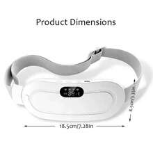 Rechargeable Portable Uterus Warmer Belt, Heating Pad With Vibration Massage For Menstrual Cramps Relief, Women's Period Gift - Pink - View 2