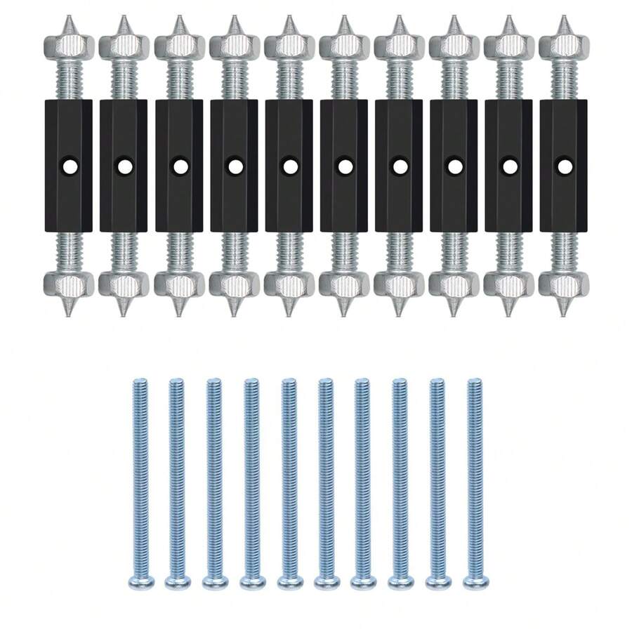 118 /86Type Switch Socket Cassette Repair, Electrical Box Screws Support Rod Switch Universal Outlet Repairer Wall Mount Switch Box Repair Device With Wrench,10Pcs - Multicolor - View 1