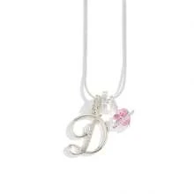 1pc Customized Dainty Luxurious Cream-Inspired Hypoallergenic Pink Heart & Floral 26 English Letter Necklace, Family, Friends, Couples, Valentine's Day, Party, Proposal, Jewelry Gift For Her - White - View 32