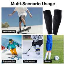 4pcs Outdoor Sports Accessories Set, 2pcs Leg Sleeves + 2pcs Straps, Suitable For Outdoor Use, Black/Red/Blue/White Optional, Best Gift Choice For Sports Enthusiasts - Multicolor - View 9