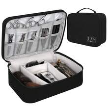 AliLeader Hộp dụng cụ cắt tóc, Túi đựng dụng cụ cắt tóc, Túi đựng kéo cắt tóc, Túi đựng kéo và dụng cụ cắt tóc, Bộ phụ kiện cắt tóc chuyên nghiệp, Túi đựng kéo cắt tóc, Bộ dụng cụ cạo râu, Lược, Phụ kiện làm tóc, Máy sấy tóc, Tóc, Du lịch, Sản phẩm tạo kiểu tóc, Dụng cụ tạo kiểu tóc, Vật tư tạo kiểu tóc, Thợ cắt tóc, Phụ kiện làm tóc, Tiệm cắt tóc, Thiết bị tạo kiểu tóc - màu đen - Xem 2