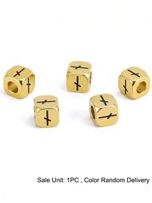 1pc Vinking Runes Signs Accessories Runic Alphabets Letters Sacred Symbol Bead For DIY Making Bracelet Necklace Jewelry H593