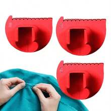 Herramienta De Costura Para Bordes, Gua De Medicin Para Costuras Con Bloqueo De Bordes Juego De Plantillas Medidoras Para Costuras Rectas Y Curvas Principiantes Dobladillo - Rojo - Ver 7