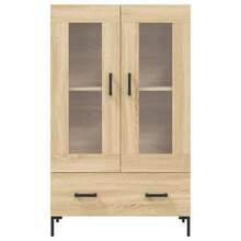 Villeneuve Credenza Rovere Sonoma 69,5x31x115 cm in Legno Multistrato - Marrone - Visualizzare 5
