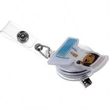 Hebilla Con Hebilla Titular De La Insignia Titulares De Tarjetas De Identificacin Poseedor Idlutor De Insignia Clips De Etiqueta De Nombre Clip De Insignia De Enfermera Acrlico - blanco - Ver 1