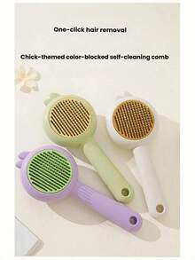 1 Peça Escova de Tosa para Animais de Estimação, Remoção de Pelos com Um Clique, Tosa Fácil para Animais de Estimação, Disponível em Várias Cores - Multicolorido - Visão 1