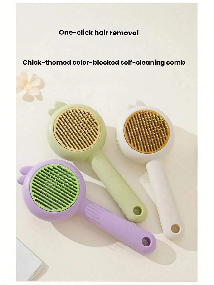 1 Peça Escova de Tosa para Animais de Estimação, Remoção de Pelos com Um Clique, Tosa Fácil para Animais de Estimação, Disponível em Várias Cores - Multicolorido - Visão 1