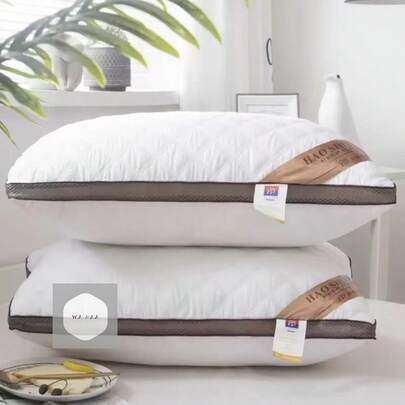 2 PCS Almohadas de lujo para casa y hotel - Núcleos de almohada ultra gruesos y esponjosos con soporte para el cuello, diseño anti-colapso, interior suave y esponjoso para un sueño profundo - Ideal para el hogar, viajes, regalos - Compatible con fundas de almoh