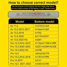 2片装超清PET屏幕保护膜，兼容MacBook Air 13.6英寸（2022-2025款），M4/M3/M2芯片型号：A3240/A3113/A2681，高清屏幕保护膜