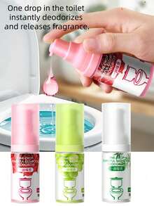 1 Drop Bathroom Air Freshener, 1 Drop Toilet Freshener, 1 Drop Powerful Bathroom Deodorizer, 1 Drop Home Fragrance, 1 Drop Concentrated Essential Oil. Quickly Eliminates Odors, Removes Unpleasant Smells, Keeps Air Fresh And Long-Lasting Scent. Suitable For Home, Bathroom, Toilet, Trash Can, Drain, Floor, Cat Litter Box And More. - Multicolor - View 5