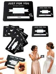 10pcs/Set Valentine's Day Scratch Cards, Birthday Surprise Scratch Cards, DIY Commemorative Gifts And Gift Cards, Anniversary Gifts, Couple Scratch Card Coupons, Birthday Scratch Cards - Multicolor - View 1
