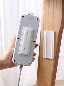 5pcs/Set Removable Non-Drill Power Outlet, Electric Fan, Adhesive Hook [Random Style] Storage & Organization Strong Adhesive Hooks, Bathroom Accessories, Home Decor, Kitchen Accessories, Easy Installation Practical Hooks - White - View 4