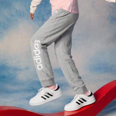  Adidas Girls' Tapered Sports Pants, Casual Breathable Soft Comfortable Everyday Wear