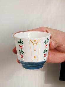 1pc Middle Eastern Style Latte Art Coffee Cup, Espresso Cup, Cappuccino Ceramic Mug - Multicolor - View 16