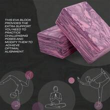 1pc Camouflage Yoga Block, EVA Yoga Foam Brick, Soft Non-Slip Surface Beveled Edges For Yoga, Pilates, Meditation, Foam Yoga Block Set - Multicolor - View 7