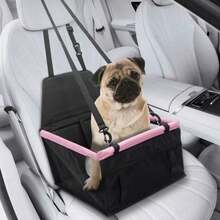 wishkit Asiento para Perro Auto Silla de Carro con Cuerda de  Ajustable Ventana de Malla y Tubo de Soporte de PVC Ideal para Mascotas Pequeñas y Medianas - negro123 - Ver 1