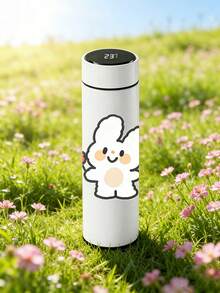 Botella de agua aislada al vacío de 500ml con inspiración colorida, gran capacidad, monitoreo preciso de temperatura, adecuada para estudiantes y trabajadores de oficina, combina diseño y practicidad - Multicolor - Ver 7