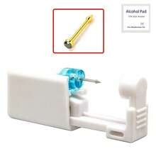 Second-Generation Disposable Nose Piercing Tool, Stainless Steel Nose Stud Piercing Gun For Ear And Nose Piercings