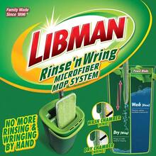 Rinse 'n Wring Mop And Bucket System, Microfiber Dry Wet Mop Floor Cleaning, Hardwood, Laminate, Tile Cleaner, Dual Chamber Bucket Design, 2 Total Refill Pads - 5個墊子 - 查看 3