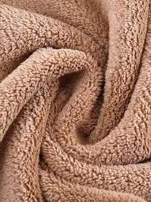 1 Set Skin-Friendly Soft Absorbent Towel, 35*75cm Hand Towel & 70*140cm Bath Towel, Unisex - Gray Bear Head - View 11