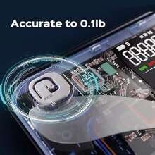 Lepulse Báscula inteligente con IMC, grasa corporal, masa muscular, báscula de electrodos en forma de X actualizada para peso corporal y porcentaje de grasa, báscula de composición corporal de 13 pu - Azul oscuro - Ver 5