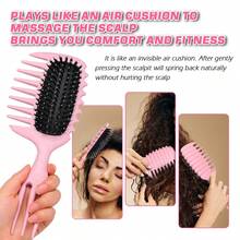 Curl Defining Brush, Curl Brush, Curl Brush For Curly Hair, Curly Hair Brush For Combing And Shaping Men's And Women's Curls To Reduce Pulling And Curl Separation By Candybrush - Multicolor - View 6