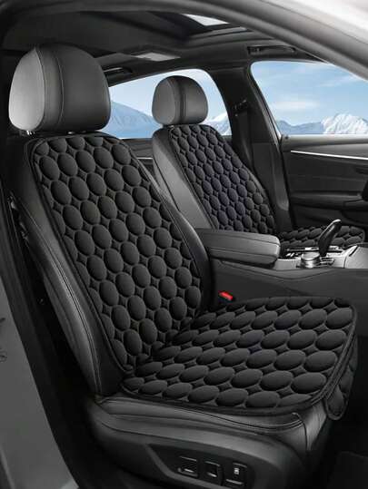 7 Piezas/Set Fundas para Asientos de Coche - Terciopelo Mullido con Bolsillos de Almacenamiento, Diseño Antideslizante y Transpirable para Calidez en Invierno, Cómodo, Duradero, Adecuado para Todas las Estaciones, Accesorios de Interior de Coche, Ajuste Universal para Todos los Coches