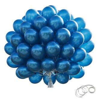 63 delar/123 delar (1 set) Metallblå festdekorationsballonger, Kransbågsballongset, DIY-ballongträd, Ballongbåge, Födelsedag, Bröllop, Alla hjärtans dag, Festdekorationsballong, Festival, Bröllopsballongbukett, Ballongset