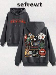Hoodies For WomenhoodieWomen Winter ClothesRetro Treaty Oak Revival Western Hoodie, Retro Bar Cowboy Graphic Hoodie, Treaty Oak Revival Hoodie, Rock Band Sports Door Hoodie, Retro Music Hoodie, Rock Music Lover Hoodie, Retro Band Shirt Casual And Comfortable Cotton Fabric, Suitable For Top Men's And Women's Clothing. Loose And Comfortablehoodie For WomenLoose And Comfortablehoodies For Women  Clothes Clothes - 灰色 - 查看 11