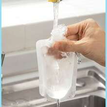 Pungi de ambalare portabile pentru articole de călătorie, șampon, lichid, pungi de extrudare pentru loțiune, cosmeticele pot fi umplute cu pungi de călătorie cu gură plată, articole de călătorie necesare, design portabil poate fi reutilizat, pungi de extrudare compacte, design sigilat, materiale, călătorie, vacanța înapoi la școală poate fi