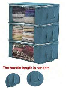 Hộp đựng đồ gấp gọn - Túi đựng quần áo có nắp và tay cầm, lý tưởng để sắp xếp tủ quần áo phòng ngủ, quần áo, chăn ga gối đệm và nhiều thứ khác, tuyệt vời cho gia đình, phòng ngủ, ký túc xá, tủ quần áo trung tâm spa và lưu trữ đồ dưới gầm giường. - Nhiều màu - Xem 10