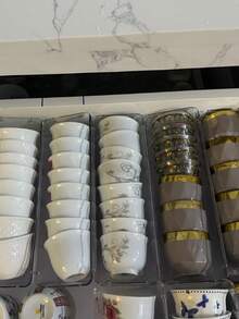 4pcs Transparent Cup Holder, Cosmetic Storage Basket, Skincare Rack, Bedroom Vanity Storage Box, Stackable Transparent Drawer Storage Box, Multifunctional Desktop Storage Box, Multi-Size Desktop Storage Box, Drawer Divider Organizer Box, Space-Saving Storage Box - Multicolor - View 7