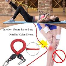 Didiseaon Juego de Bandas de Resistencia para Pedales Cuerda para Tirar Pedales para Yoga y Fitness 4 Tubos Material Ecológico Duradero Portátil para Entrenamiento Casa y Exteriores - Negro - Ver 3