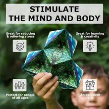 Shape Shifting Box - Award-Winning STEM Fidget Toy With Strong Magnets - Fidget Cube Transforms Into 100+ Shapes Christmas Stocking Stuffers Gift For Teens And Adults MoonUnlock Diverse Gameplay Options And Unleash Your Creativity Without Any Limits. - Nhiều màu - Xem 4