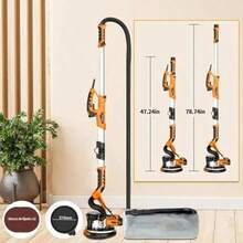 Lijadora De Pared Eléctrica 1390W 1.2 2.2 m 6 Velocidades 900 2800 RPM Y Sistema Automático De Extracción De Polvo Para Paneles De Yeso Techos Paredes Interiores Y Exteriores - Tipo de Enchufe A USA (110-127V) - Ver 2