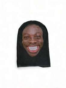 1pc 3D Full Face Mask/Christmas/Masquerade/Performance/Prank/Balaclava, Fits All, Easter, Theme Party, April Fools, Stage Performance, Prank, Thanksgiving, New Year Gift, Product Is Based On Actual Item Received