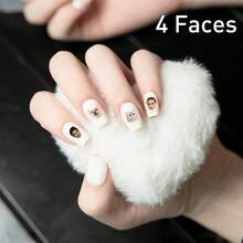 1-5 Miếng dán móng tay hình mặt người theo yêu cầu, Miếng dán móng tay nghệ thuật cá nhân hóa, Miếng dán móng tay tùy chỉnh dành cho nữ, Có thể tùy chỉnh ảnh và hình ảnh trên móng tay, Miếng dán hình mặt người, Quà tặng sinh nhật, Quà tặng cho các cặp đôi - Nhiều màu - Xem 7