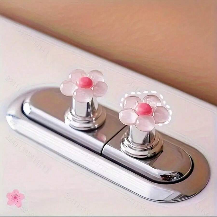 Toilet Buttons, Flower Shaped Toilet Buttons, Toilet Water Tank Push Buttons, And Creative Toilet Accessories
