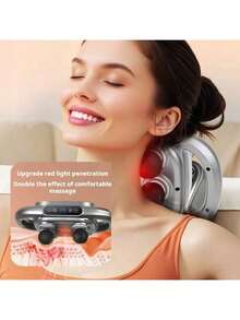 6 unidades Pistolas de masaje inteligentes, carga Tipo-C (batería de litio de 2000mAh), alta potencia de salida, fuerza de conducción potente, bajo nivel de ruido, pantalla LED, 9 modos, 20 niveles de intensidad, adecuado para diferentes partes del Body, regalo perfecto para el Día del Padre, Día de la Madre y San Valentín - Gris - Ver 4