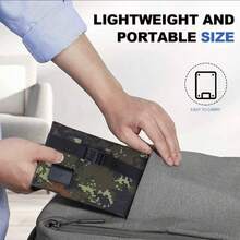 [80W Folding Solar Power Bank] 80W USB Solar Panel Folding Power Bank Outdoor Camping Hiking Phone Charger - Olive Green - View 3