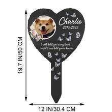 1pc Customized Pet Photo Memorial Metal Grave Marker - Personalized Plaque With Name & Date, Heart Shaped Design, Durable Outdoor Lawn Art, Suitable For Dogs, Cats, Pet Loss Condolence Gift, Memorial Keepsake