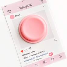 1pc Macaron Colored Silicone Magnetic Air Cushion Stand With Adhesive Backing, Foldable Desktop Support Pad Compatible With IPhone, Android Phone, Gift For Birthday, Family, Friends Gifts Birthday Push-Pull Phone Grip Phone Holder Phone Accessories - Multicolor - View 12