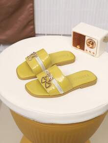 Children's Fashionable Outdoor Slippers, Summer Flat Shoes, Sandals, New Stylish Elegant Minimalist - Yellow - View 7