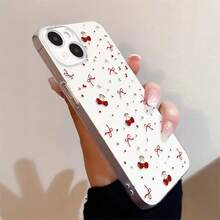 Funda de teléfono creativa personalizada, minimalista y a la moda: diseño de lazo de cereza transparente, material TPU de alta calidad, máscara de gas, orificios precisos, cobertura completa, diseño a prueba de golpes y anticaídas, resistente a la suciedad y duradera, adecuada para  17/17 Pro/17 Pro Max/17 Air/ 16/16 Pro/16 Pro Max/16 Plus/ 15/15 Pro Max/15 Pro/15 Plus/ 14/14 Pro/14 Plus/14 Pro Max/ 13/13 Pro/13 Pro Max/12/12 Pro/12 Pro Max/11/11 Pro/11 Pro Max/XR/X/XS/XS Max. Es el regalo de cumpleaños perfecto para novias, novios, esposos, esposas, amigos o para uno mismo, innovador y a la moda, adecuado tanto para hombres como para mujeres. - Transparente 2855 - Ver 5