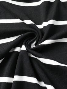 GRDR Men's Classic Striped Knit Sweater With Airplane Collar, Versatile For Daily Wear, Autumn/Winter - Black - View 6