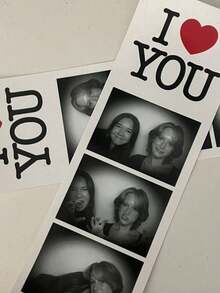 个性化照相亭照片打印、婚礼照相亭卡片、婚礼装饰、婚礼、结婚礼物、书签、情人节礼物、情侣照、定制照片条、个性化照相亭家庭照片纪念品、装饰 - 彩色 - 查看 6