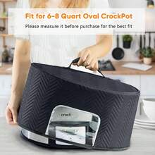 新款 BAGSPRITE 慢炖锅防尘罩，带可视窗，适用于厨房电饭煲 - 彩色 - 查看 1