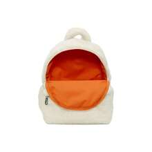 Nike Logo Backpack With Zip Closure, Made Of Polyester (Polyester Fiber), Regular Fit, Unisex And Couple Style. - Coconut Milk and  Orange - View 4